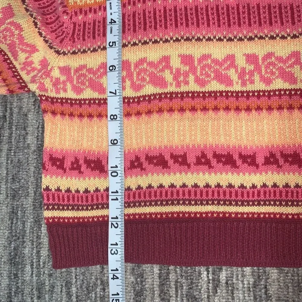 B T Kids Girls Size‎ 4T Zip Vest & Sweater 2 Piece Set Outfit Orange Pink Winter